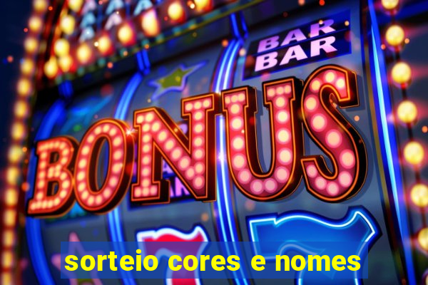 sorteio cores e nomes