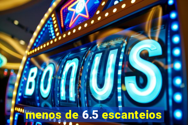 menos de 6.5 escanteios