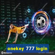 onekey 777 login