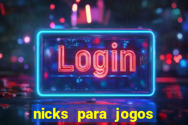 nicks para jogos de tiro