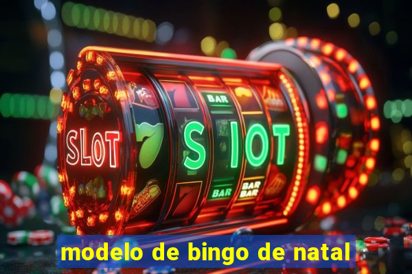 modelo de bingo de natal