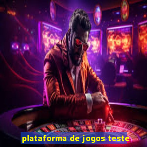 plataforma de jogos teste