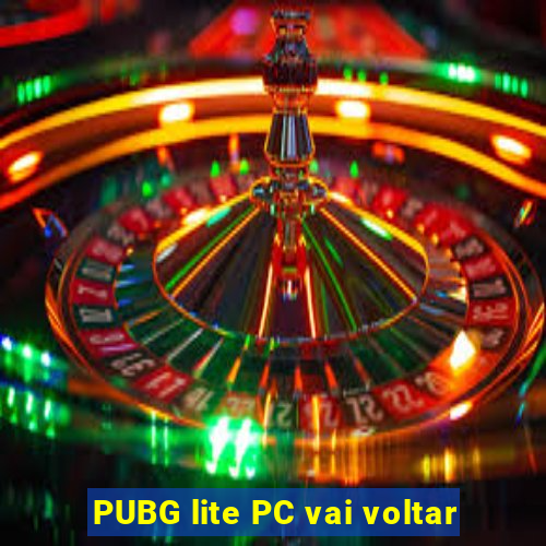 PUBG lite PC vai voltar