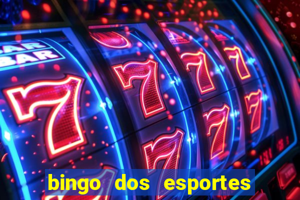 bingo dos esportes para imprimir