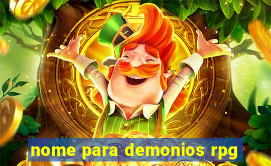 nome para demonios rpg