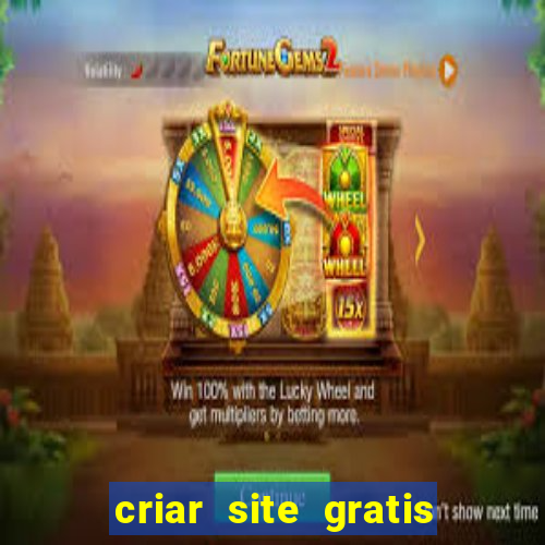 criar site gratis de jogos