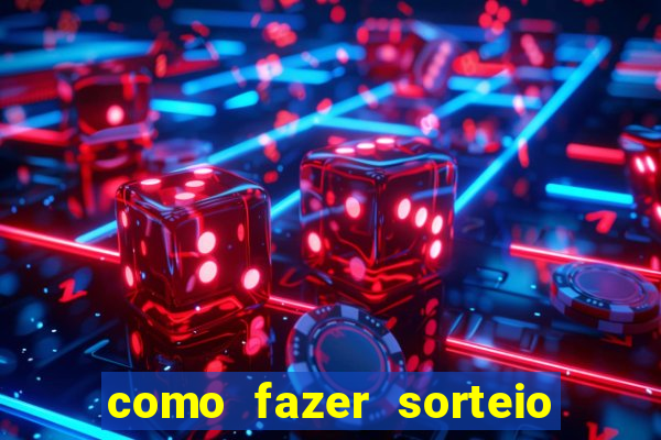 como fazer sorteio de cores online