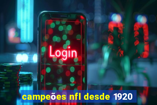 campeões nfl desde 1920