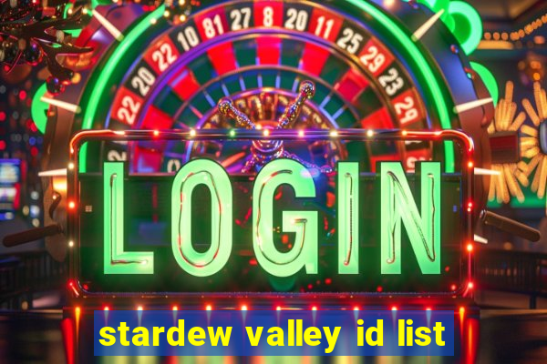 stardew valley id list