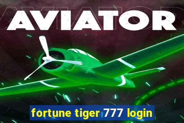 fortune tiger 777 login