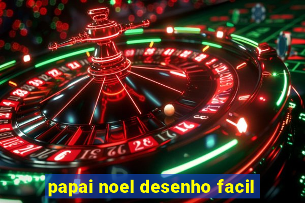 papai noel desenho facil