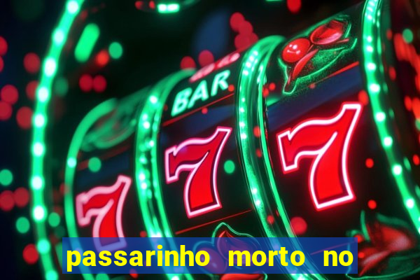 passarinho morto no quintal significado espiritual