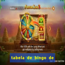 tabela de bingo de 1 a 100