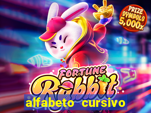 alfabeto cursivo pontilhado para imprimir pdf