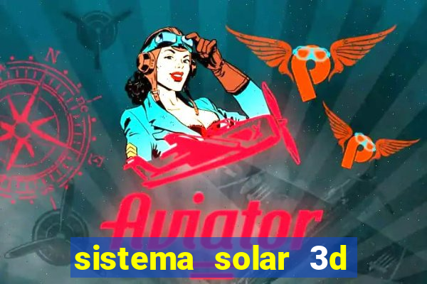 sistema solar 3d em movimento