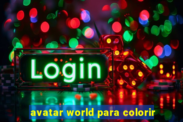 avatar world para colorir