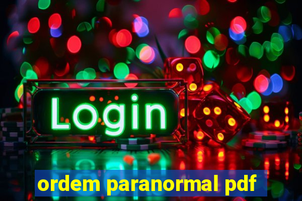 ordem paranormal pdf