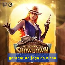 gerador do jogo do bicho