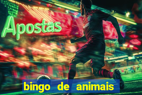 bingo de animais para educa??o infantil