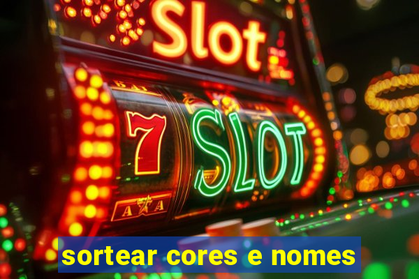 sortear cores e nomes