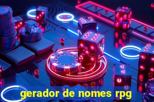 gerador de nomes rpg