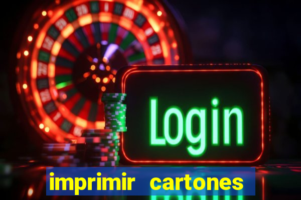 imprimir cartones de bingo