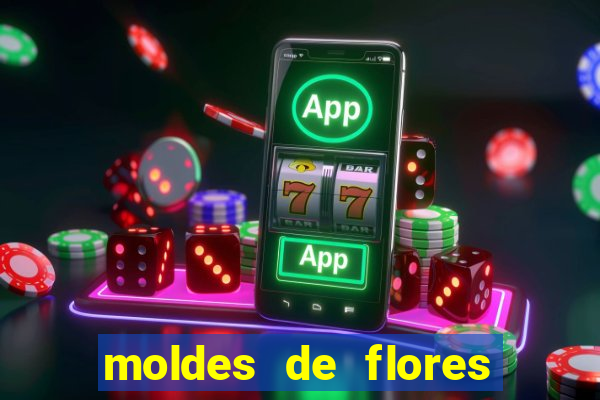 moldes de flores gigantes para imprimir