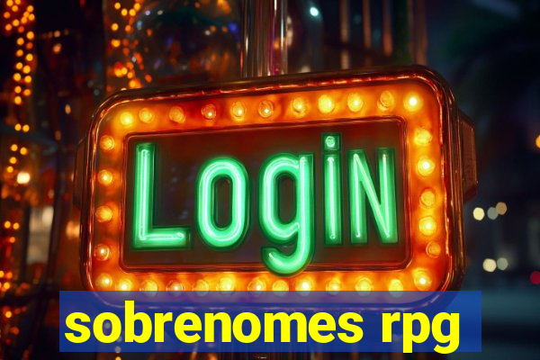 sobrenomes rpg